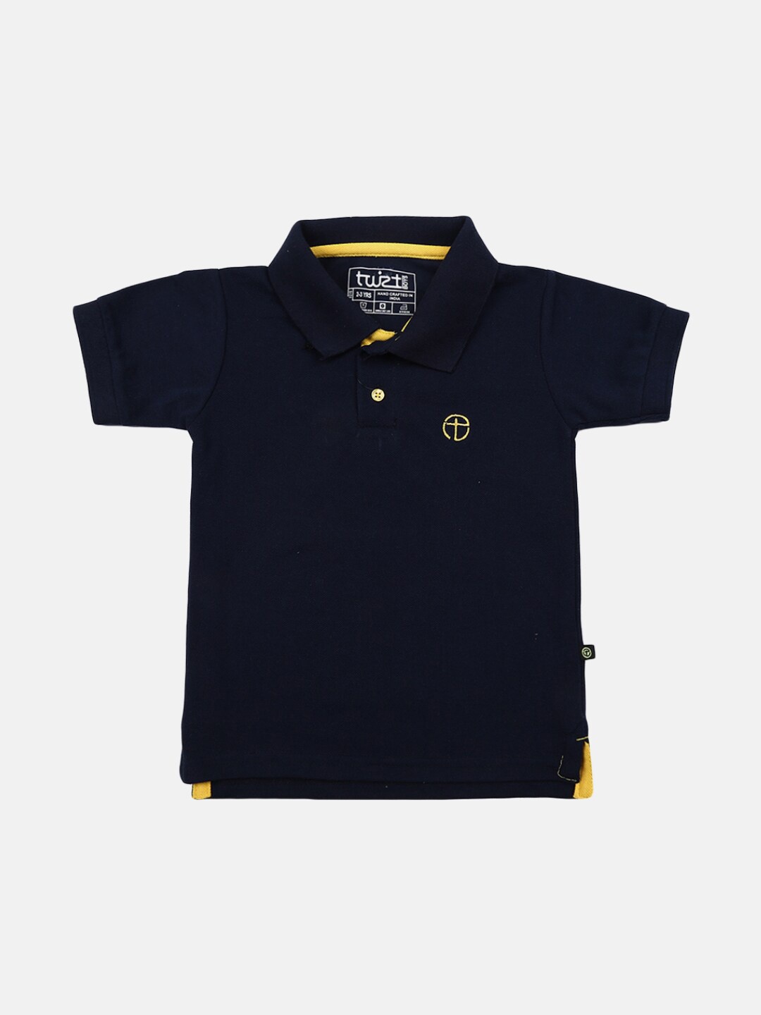 

V-Mart Boys Polo Collar Short Sleeves Cotton T-shirt, Navy blue
