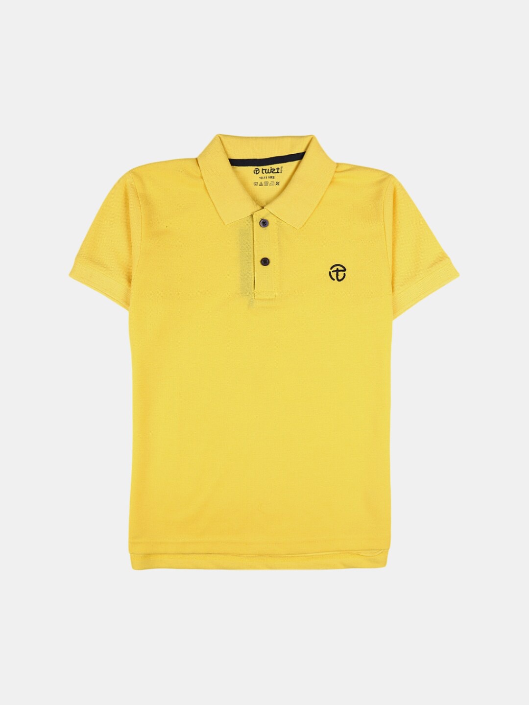 

V-Mart Boys Polo Collar Regular Fit Cotton T-shirt, Yellow