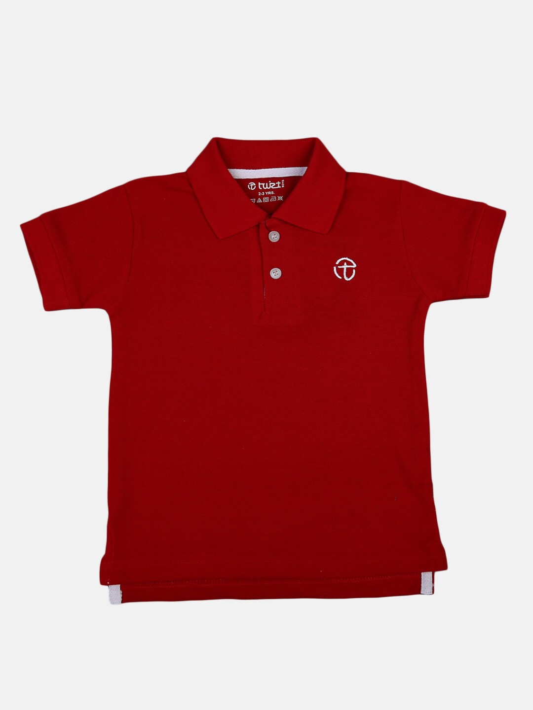 

V-Mart Boys Polo Collar Cotton T-Shirt, Red