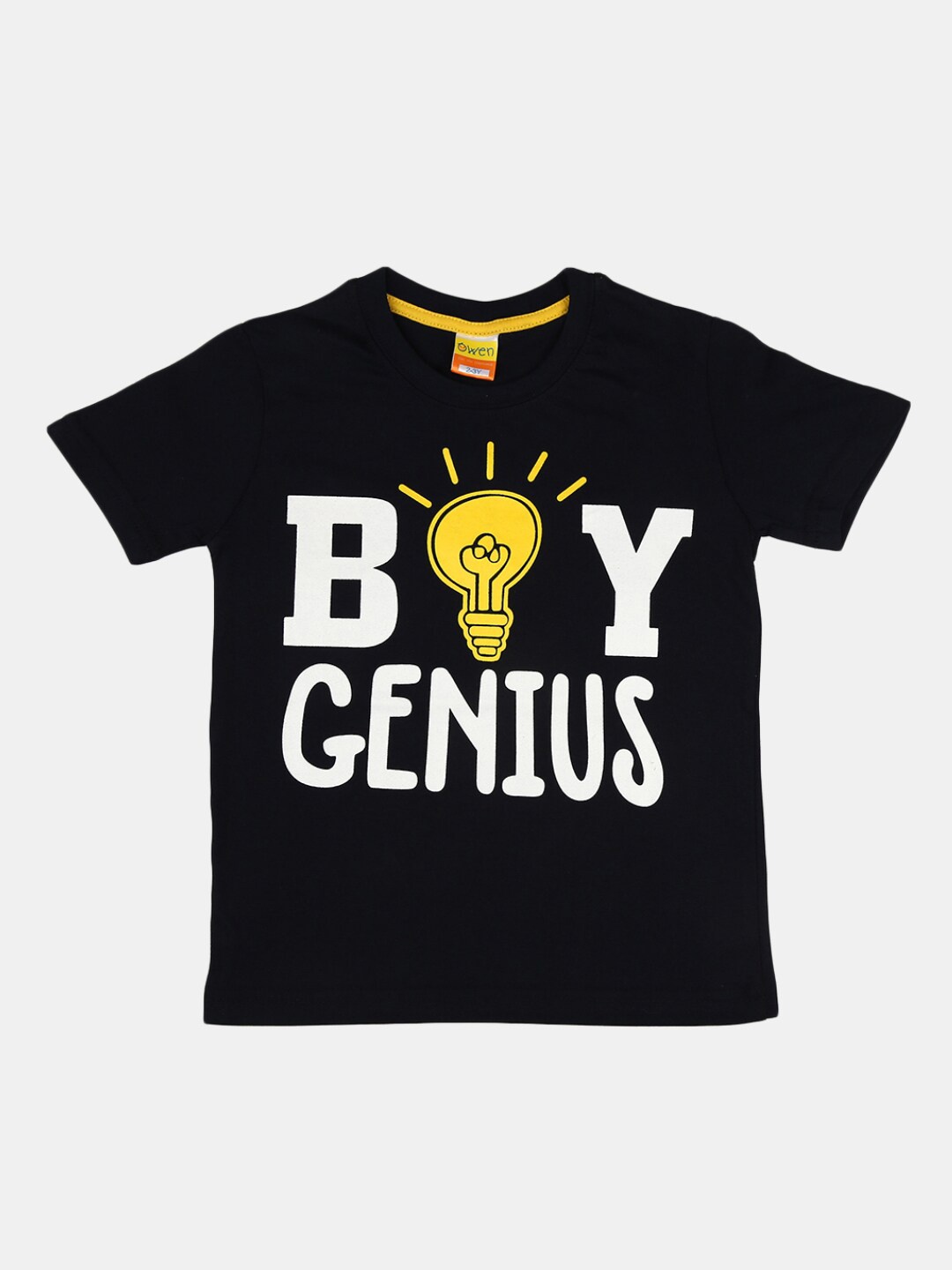 

V-Mart Boys Typography Printed Cotton T-Shirt, Navy blue