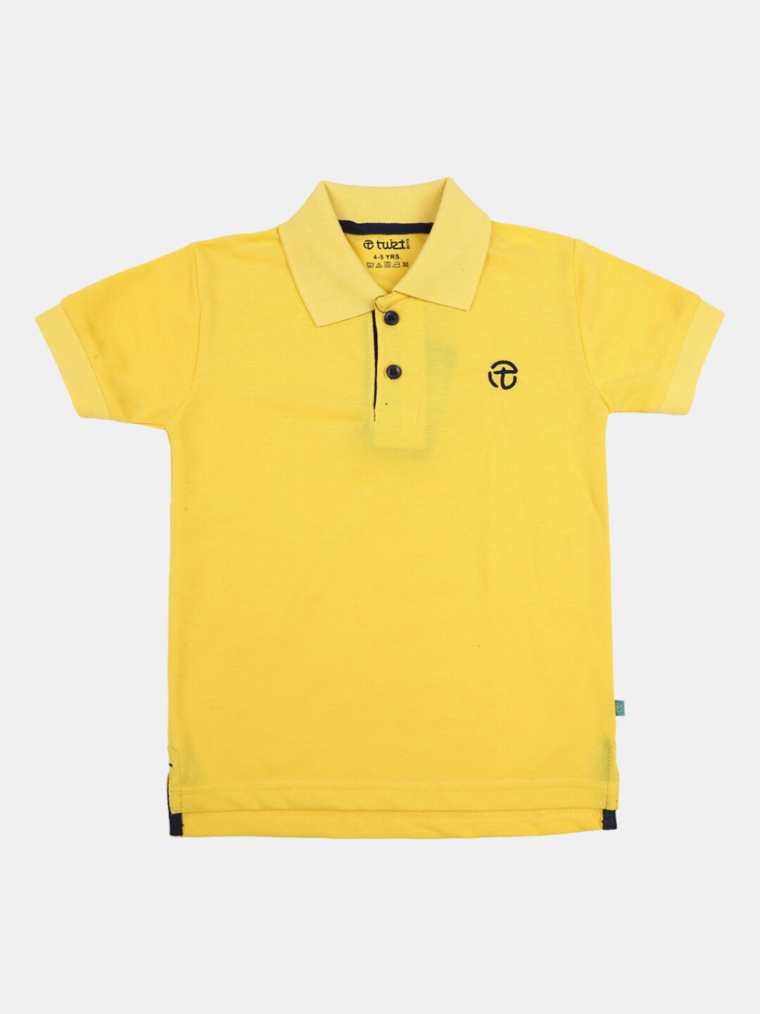 

V-Mart Boys Polo Collar Cotton T-shirt, Yellow