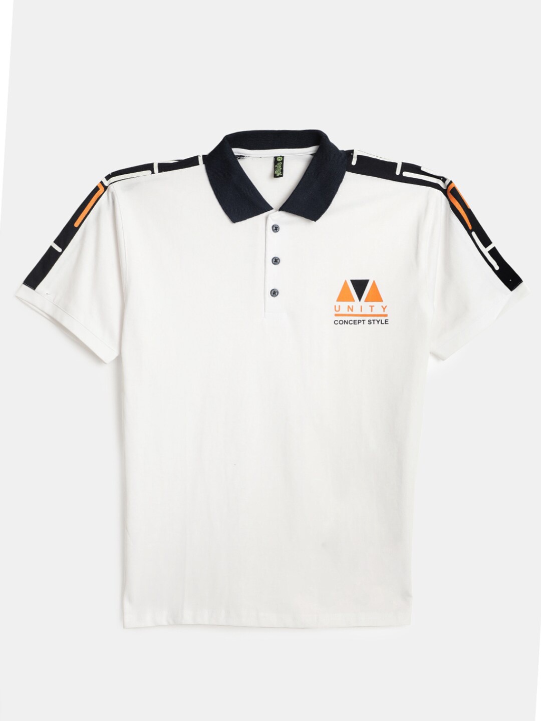 

V-Mart Boys Polo Collar Cotton T-shirt, White