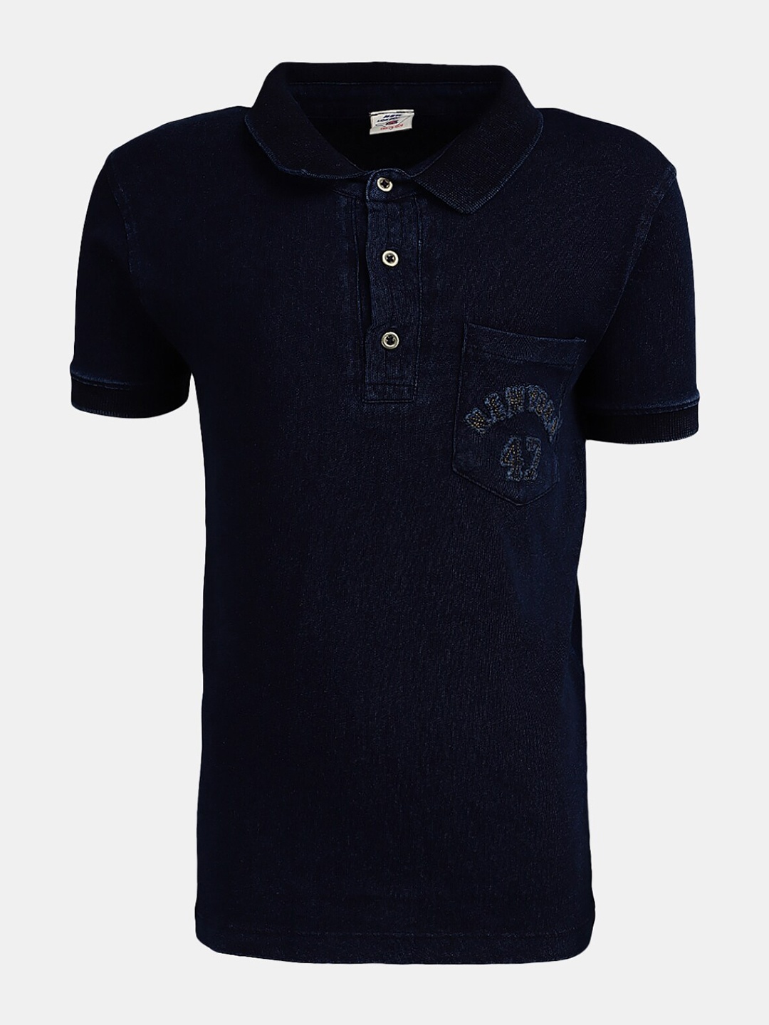 

V-Mart Boys Polo Collar Short Sleeves Cotton T-shirt, Navy blue