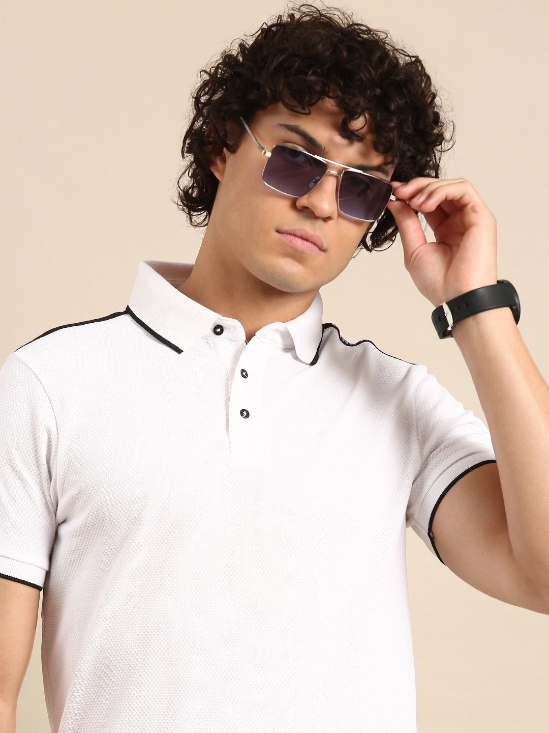 

Being Human Polo Collar T-shirt, White