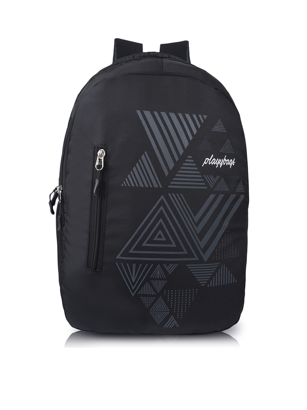 

PLAYYBAGS Printed Water Resistant Laptop Backpack, Black