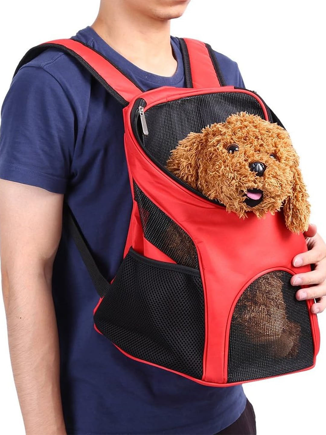 

Emily pets Breathable Carrying Pet Backpack, Brown