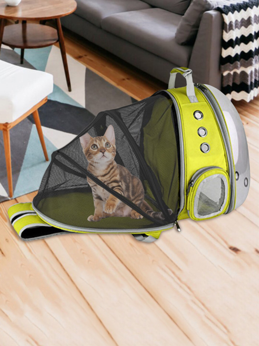 

Emily pets Breathable Pets Carrying Back Bag, Yellow