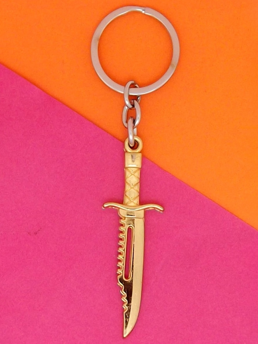 

FEMMIBELLA Anti-Scratch Rustproof Anti-Scratch Key Chain, Silver