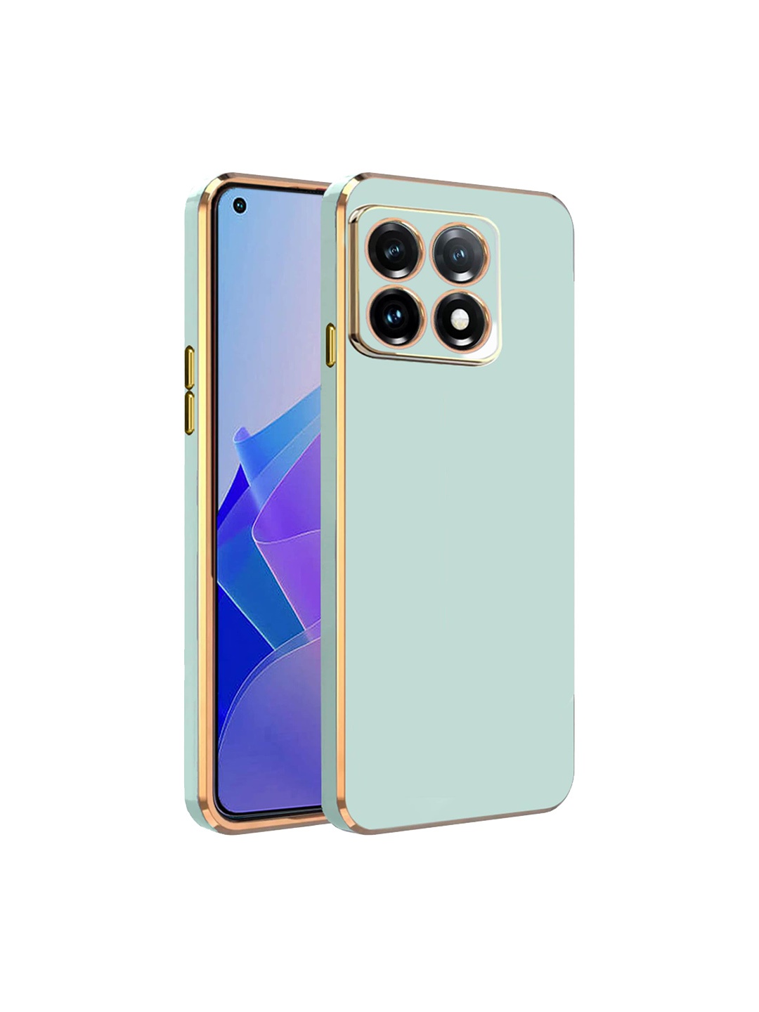 

Karwan OnePlus 11 5G Electroplated Chrome 6D Phone Back Case, Green