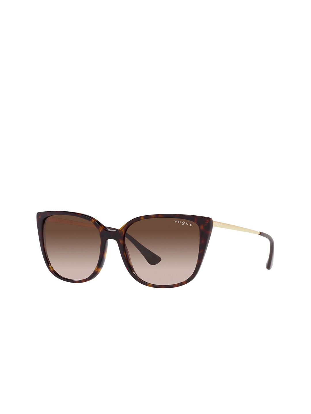 

VOGUE EYEWEAR Women Gradient Lens Cat Eye Sunglasses - 0VO5435SIW6561355, Brown