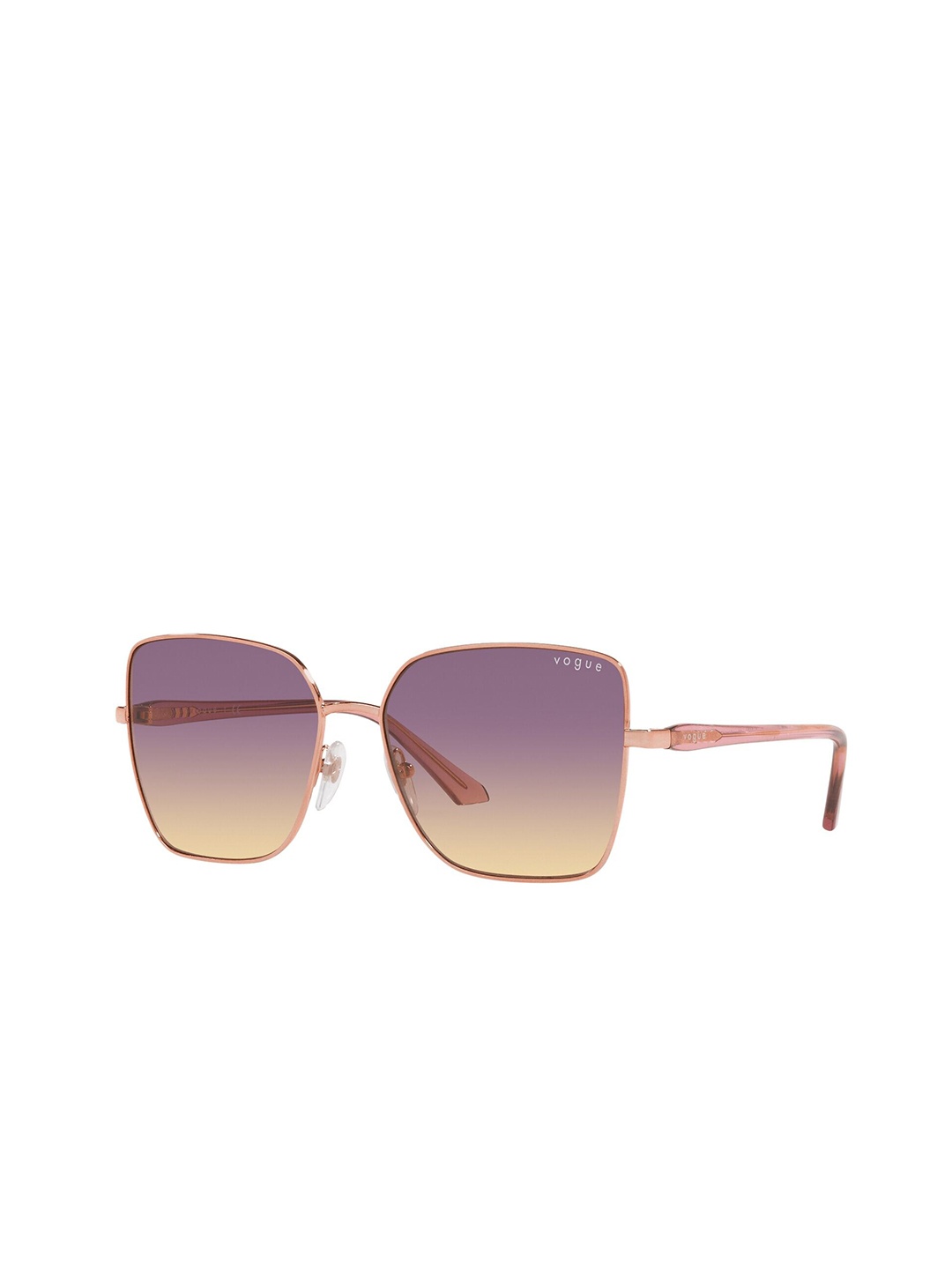 

Vogue Eyewear Women Gradient Violet Lens Butterfly Sunglasses - 0 Vo4199 S51527058, Rose gold