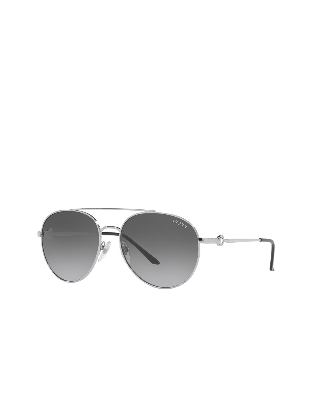 

vogue Women Aviator Sunglasses with UV Protected Lens 8901279983112, Silver