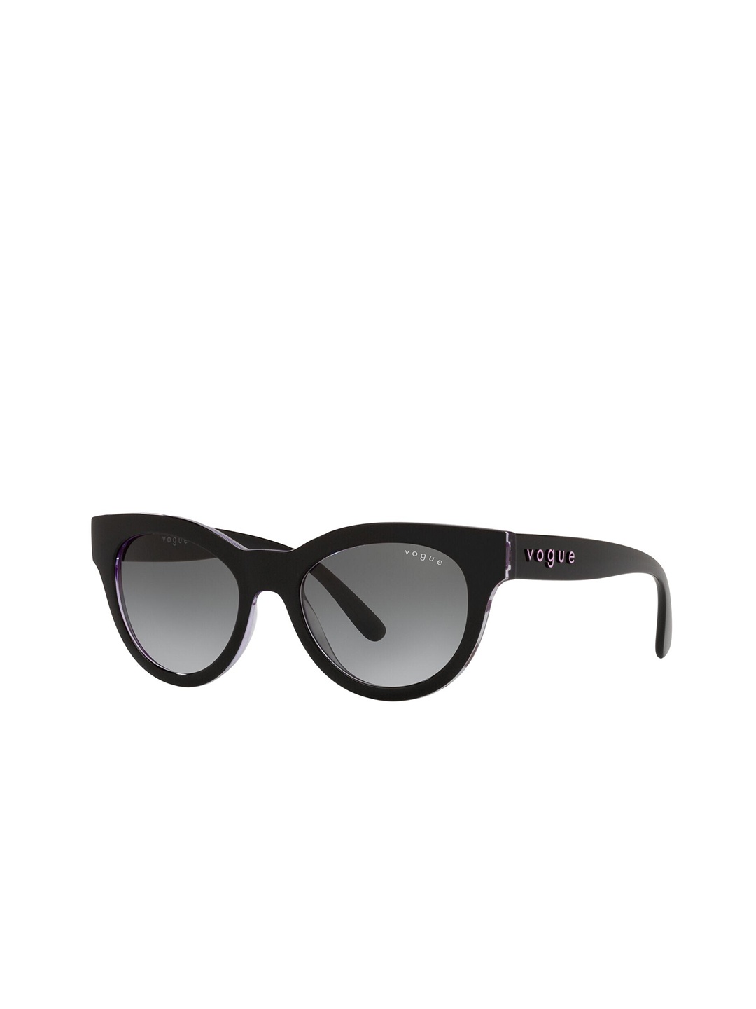 

vogue Women Oval Sunglasses with UV Protected Lens 8056597614078, Black