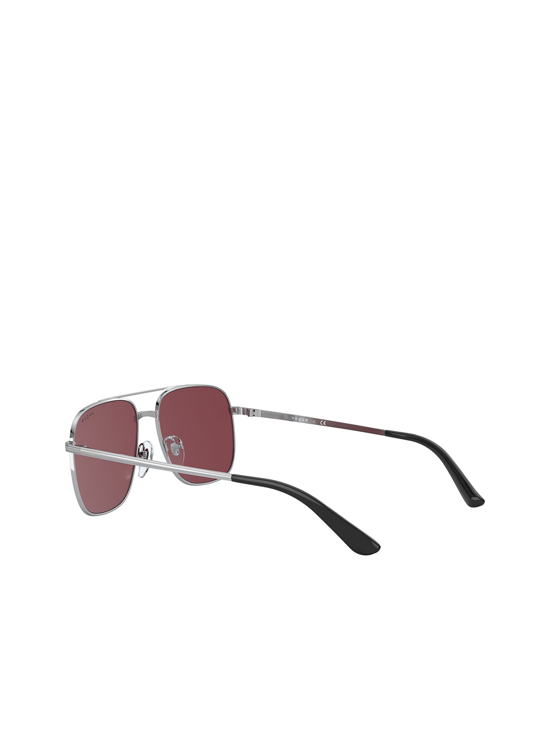 

vogue Women Square Sunglasses with UV Protected Lens 8056597355056, Silver