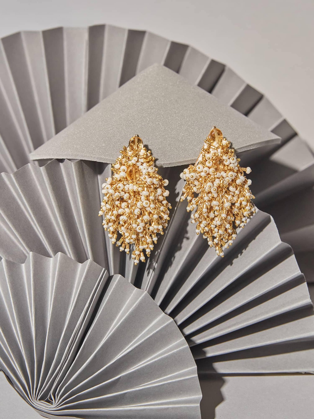 

D'oro Gold-Plated Contemporary Drop Earrings
