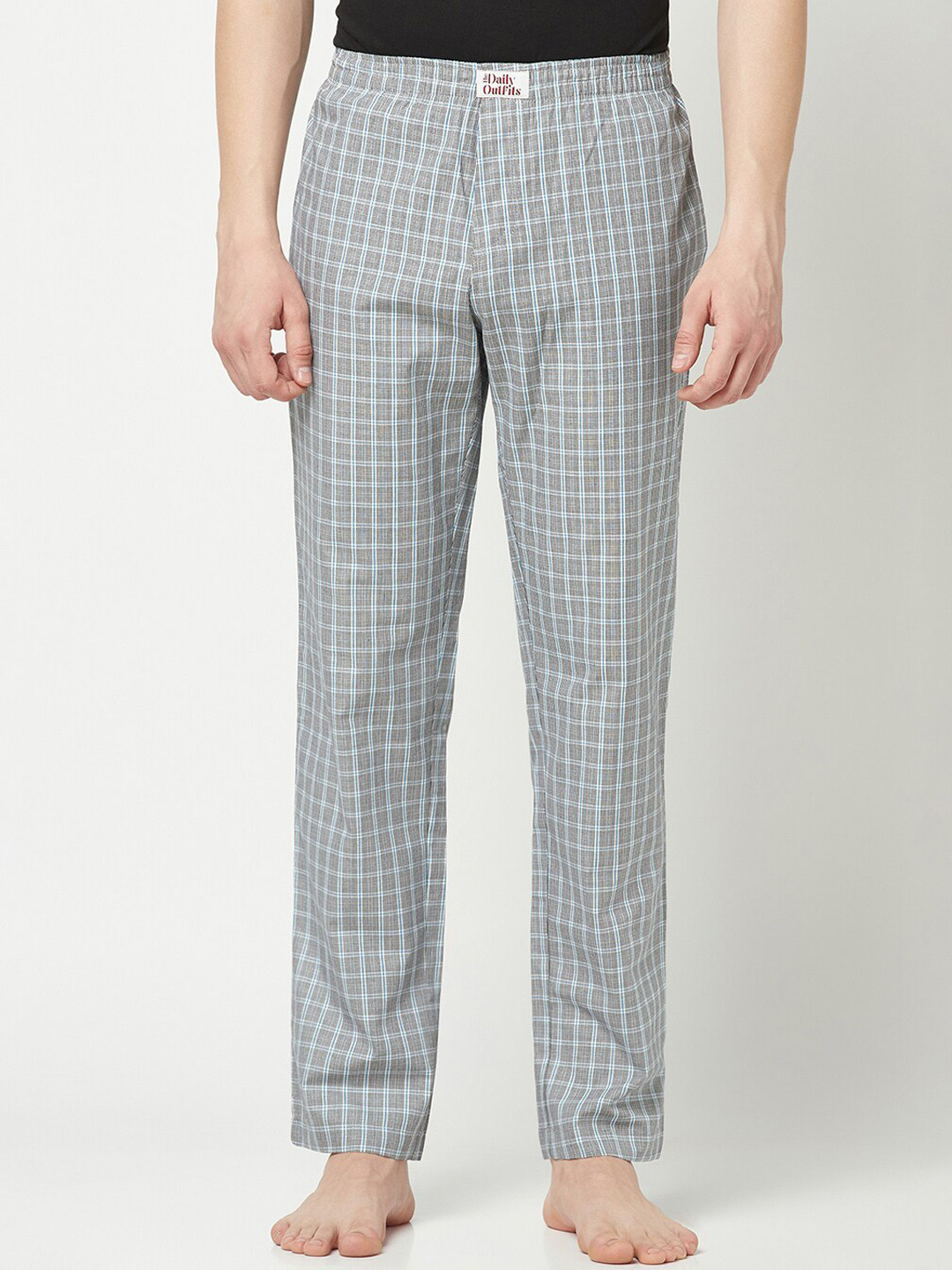 

THE DAILY OUTFITS Men Printed Lounge Pants, Grey