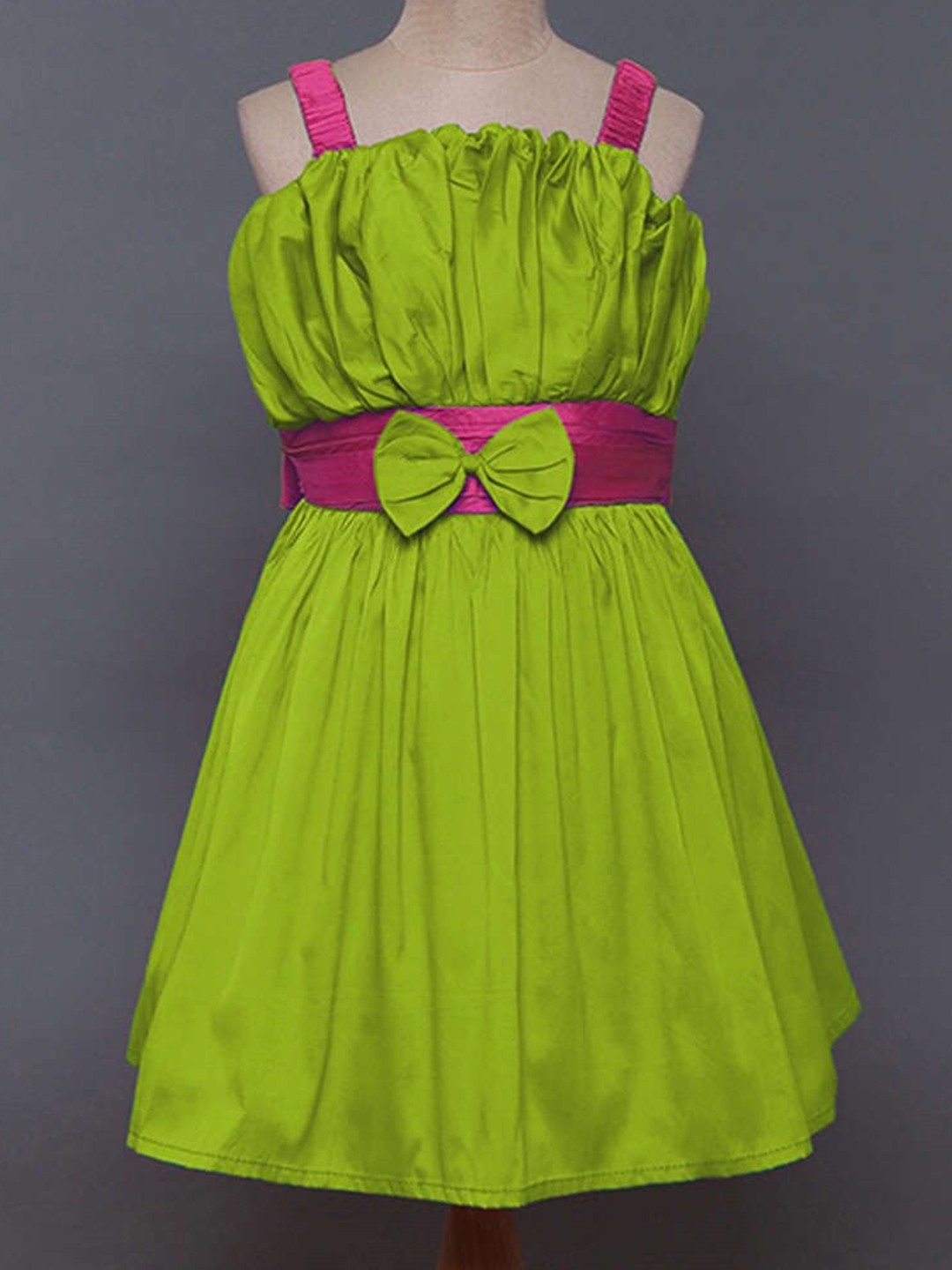 

The Magic Wand Girls Gathered Fit & Flare Dress, Green