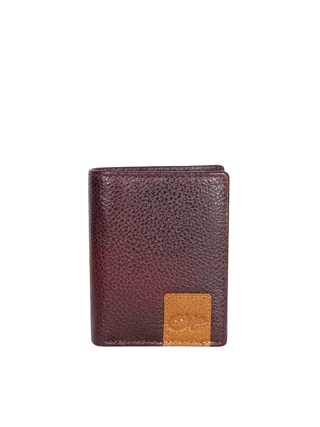 

Style Shoes Men Leather Two Fold Wallet, Maroon