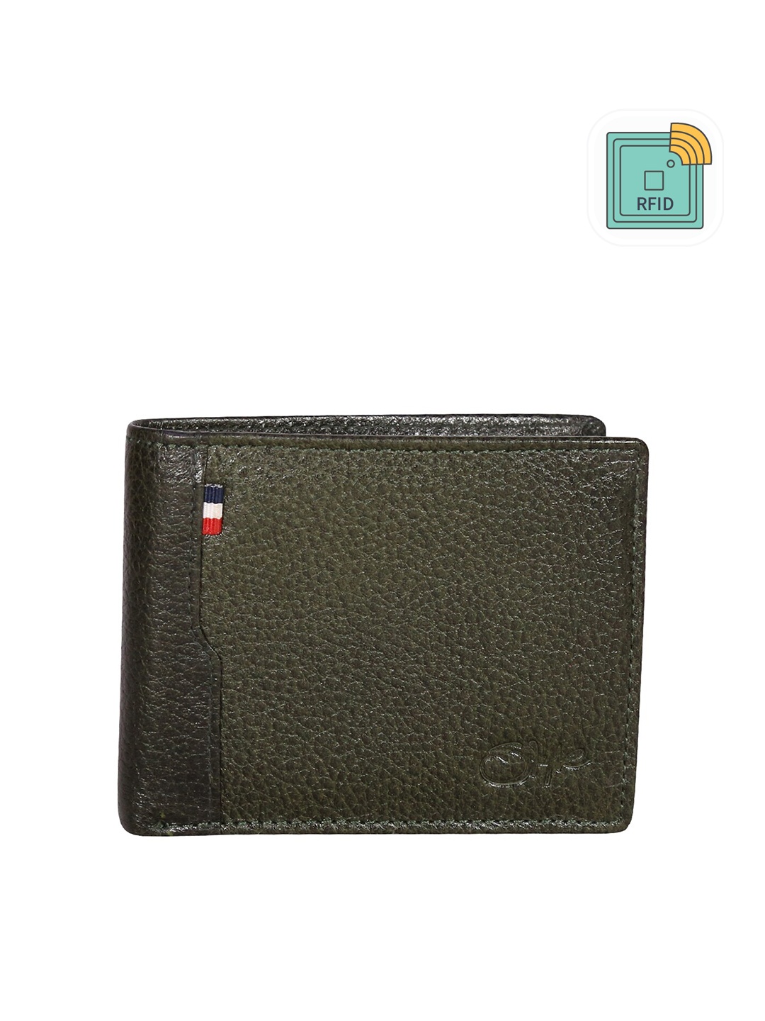 

Style Shoes Men RFID Leather Two Fold Wallet, Green