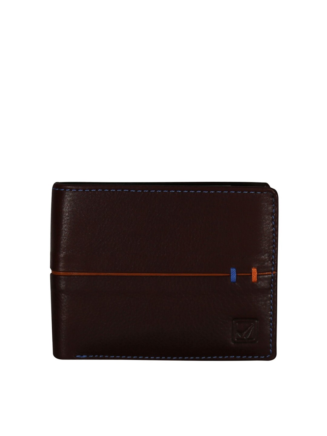 

Style Shoes Men Textured RFID Leather Two Fold Wallet, Brown