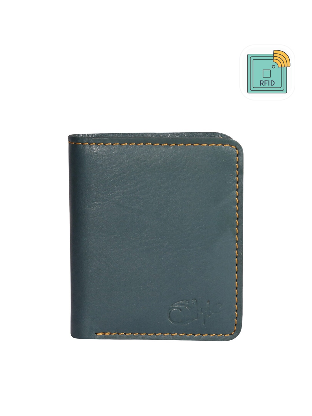 

Style Shoes Men RFID Leather Two Fold Wallet, Green