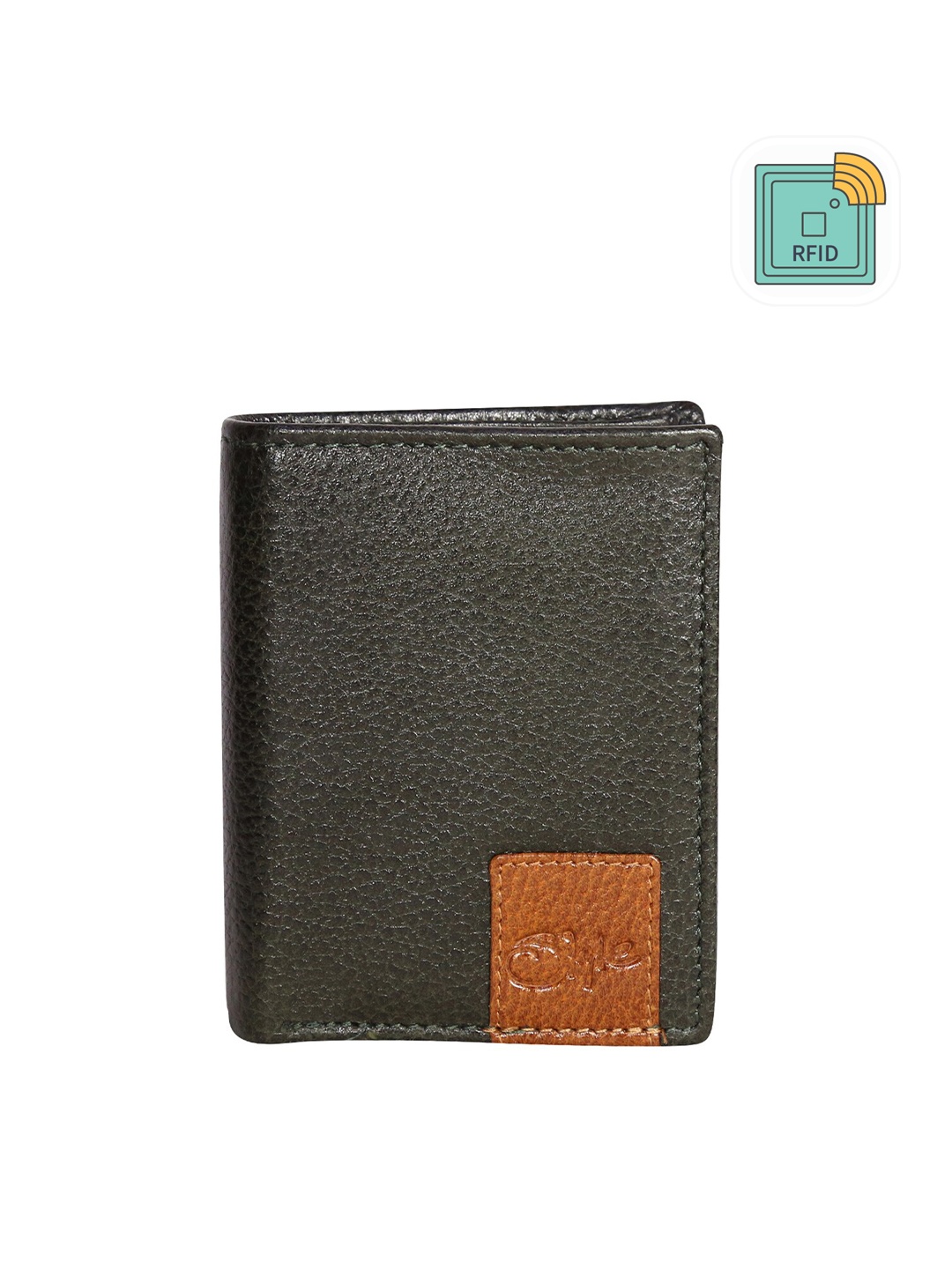 

Style Shoes Men RFID Leather Two Fold Wallet, Green