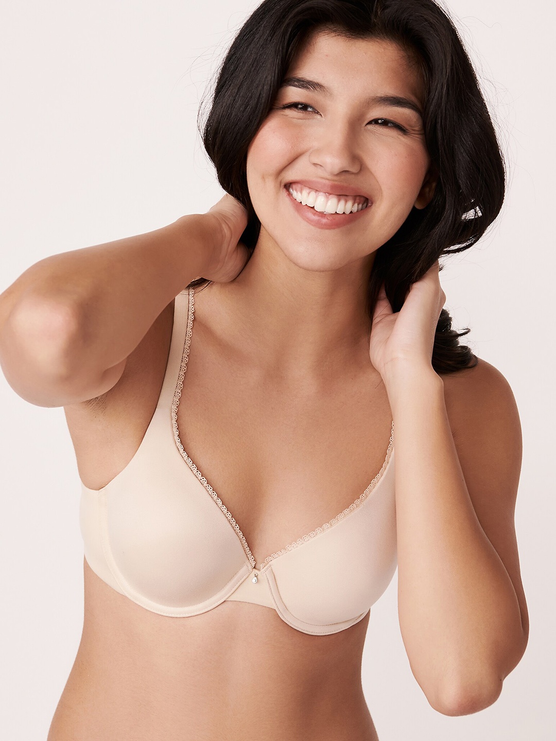 

La Vie en Rose Medium Coverage Underwired Lightly Padded Bra, Beige