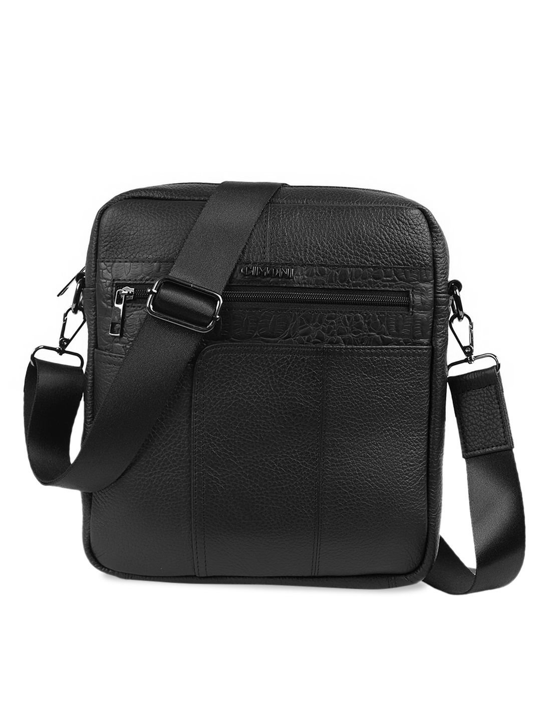 

CIMONI Structured Sling Bag, Black