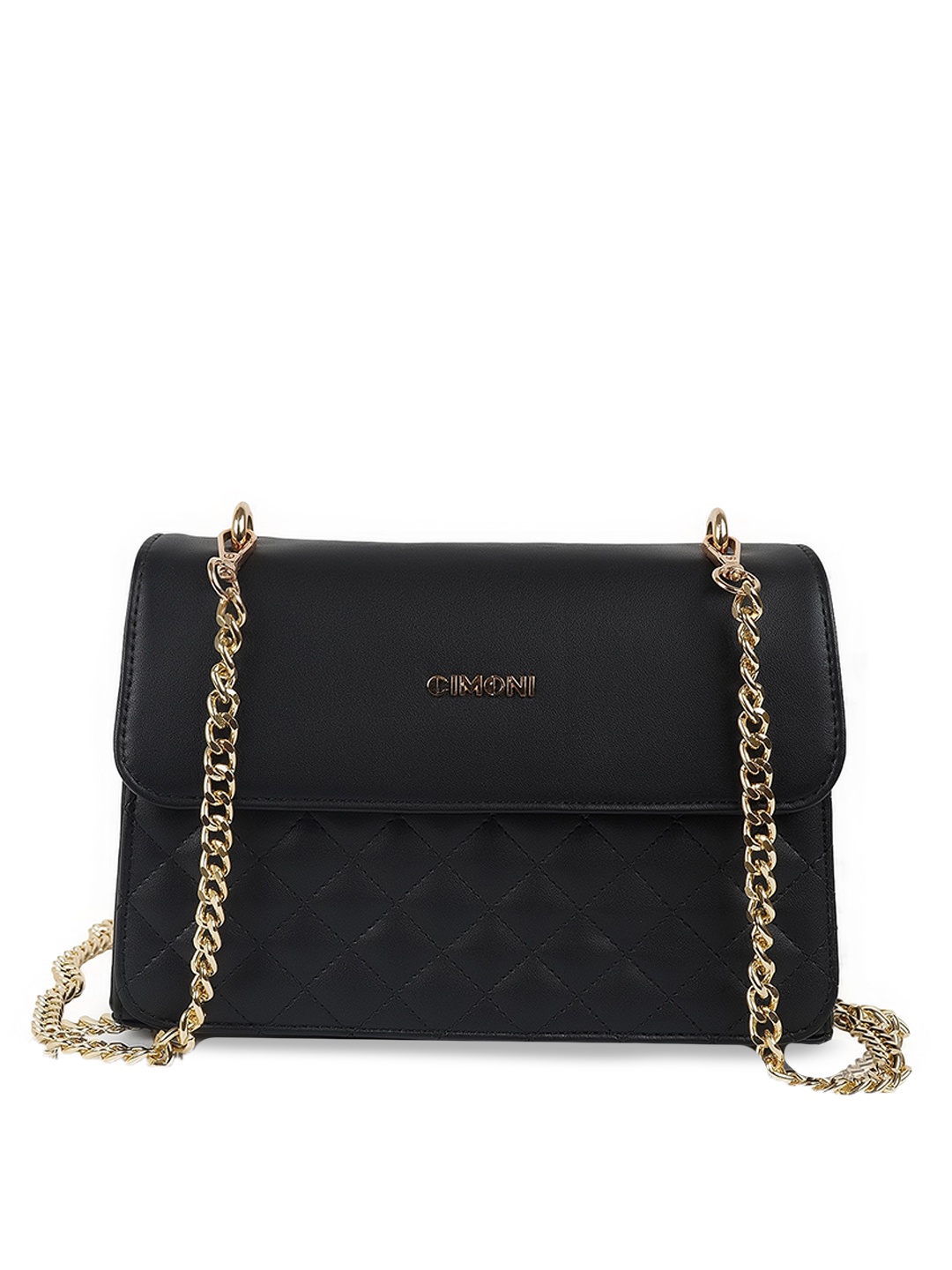 

CIMONI Structured Sling Bag With Quilted, Black