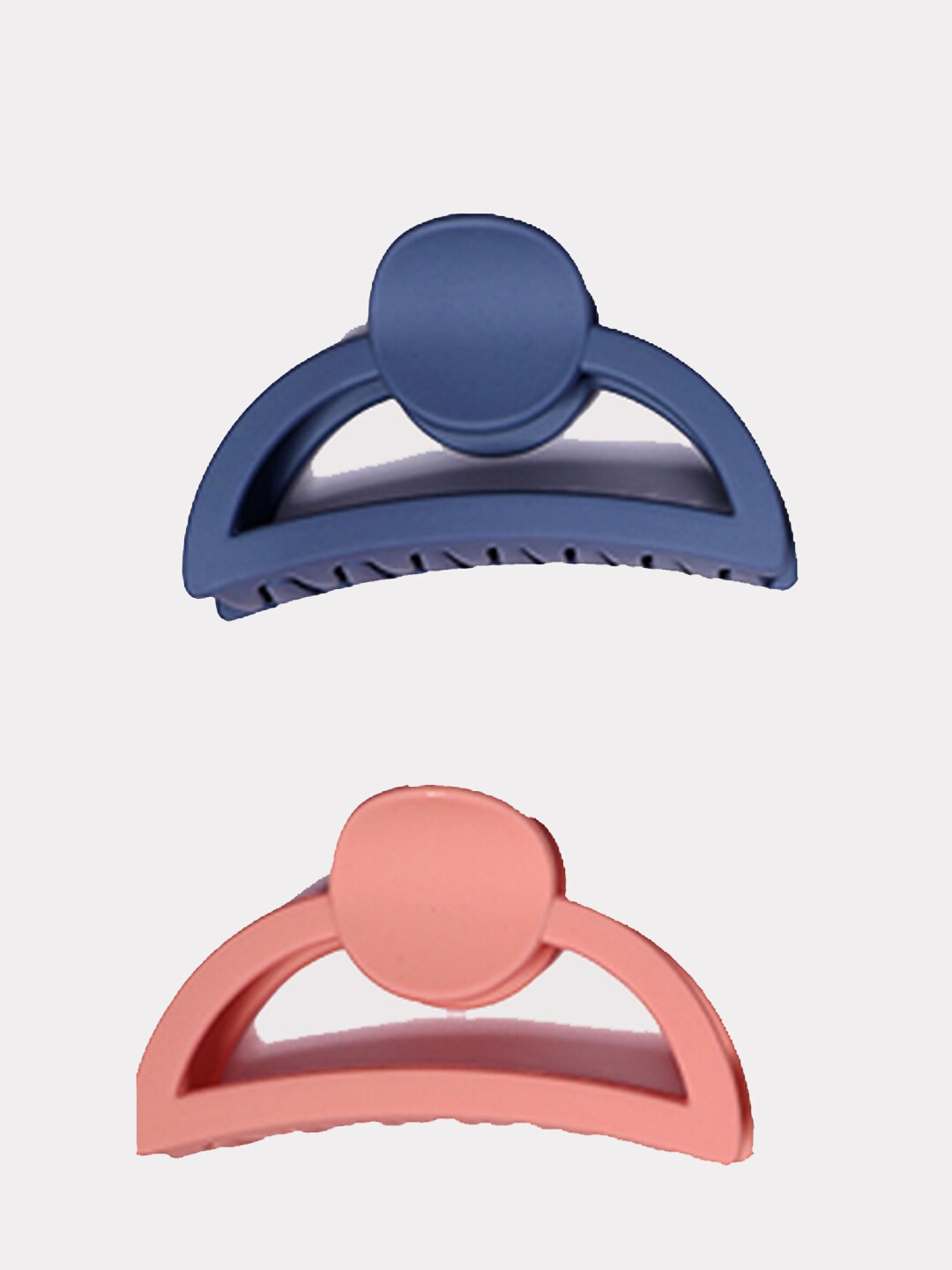 

VAGHBHATT Set of 2 Matte Jaw Claw Clips, Peach