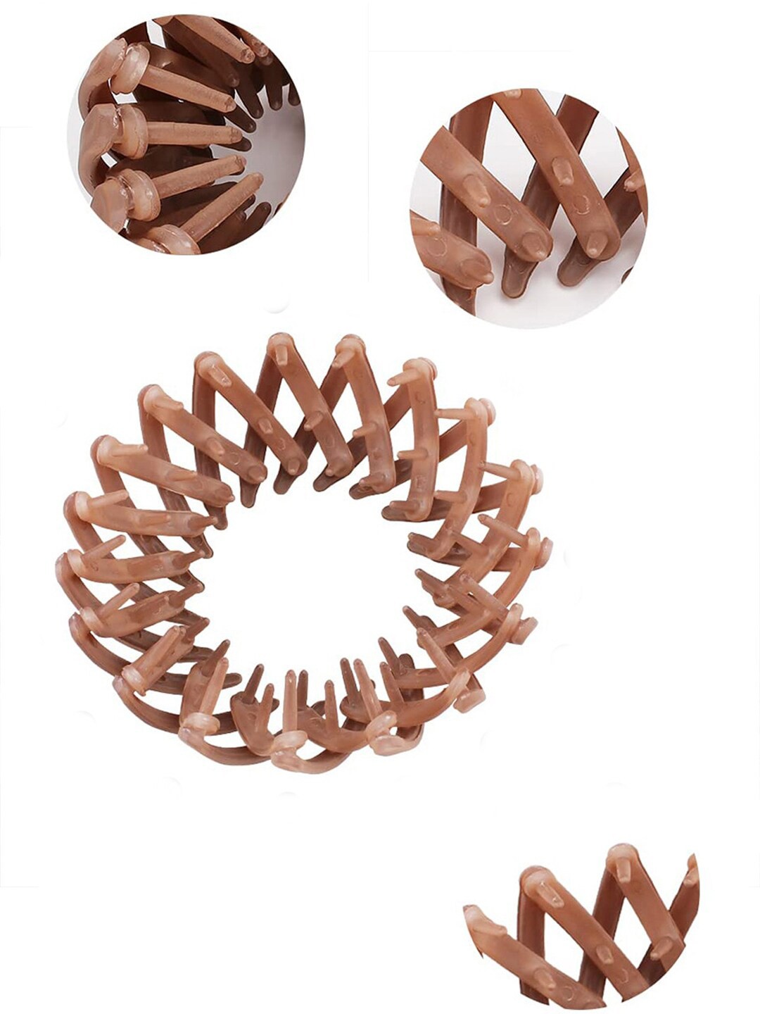 

VAGHBHATT Set of 3 Spiral Ponytail Holders, Blue