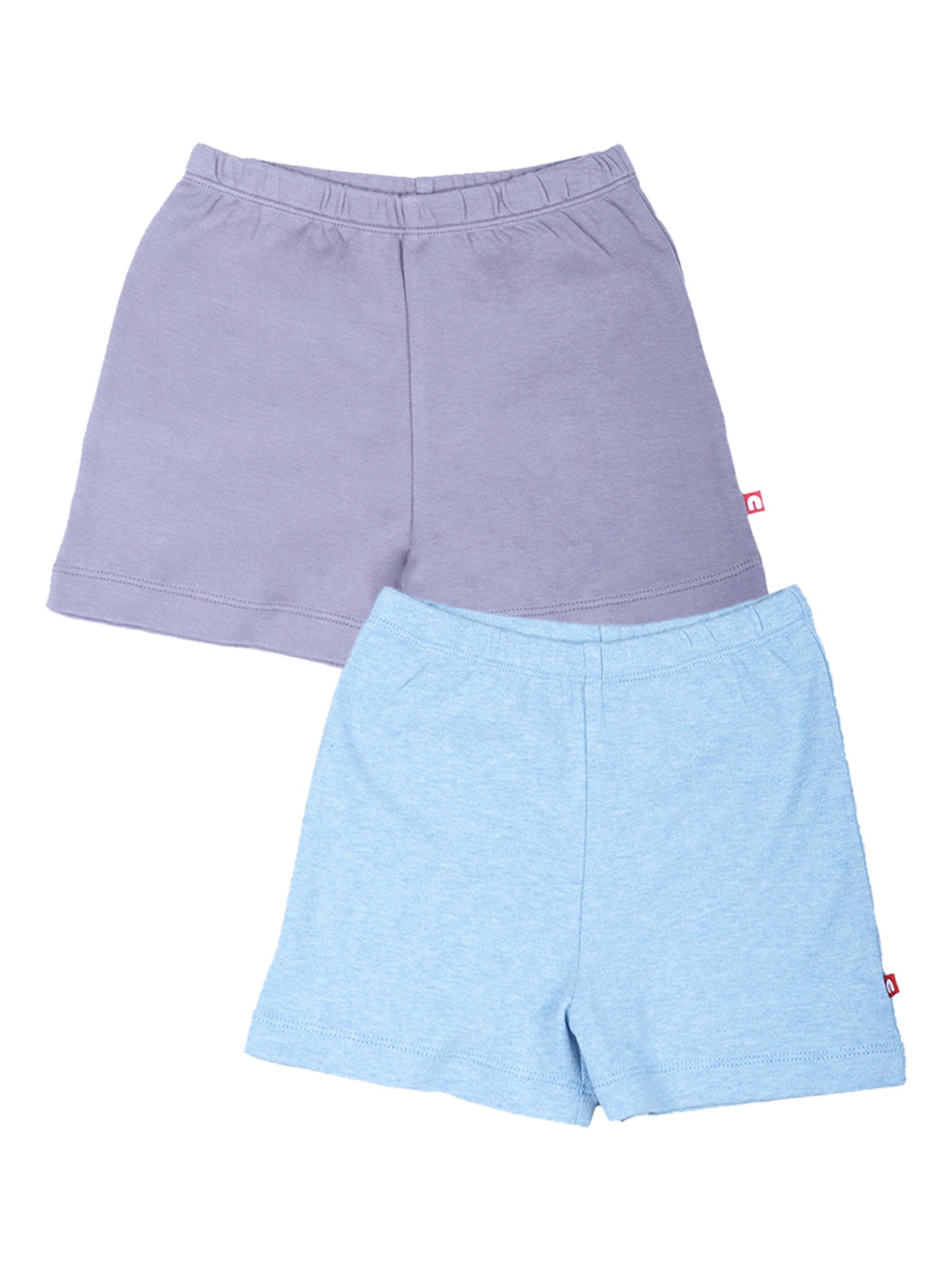 

Nino Bambino Boys Pack Of 2 Organic Cotton Shorts, Purple