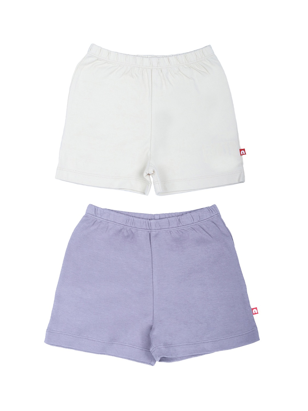 

Nino Bambino Boys Pack Of 2 Organic Cotton Shorts, White