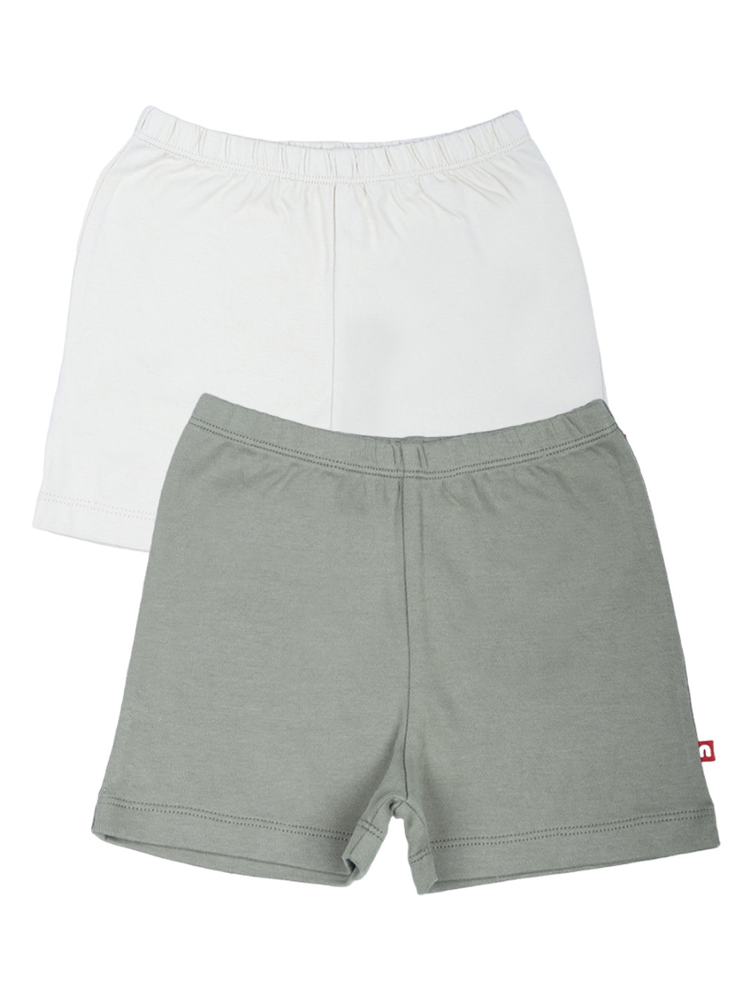 

Nino Bambino Boys Pack Of 2 Organic Cotton Shorts, White