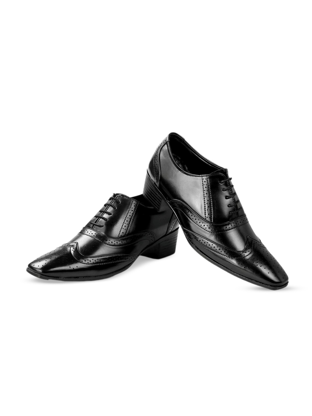 

Bxxy Men Textured Height Increasing Formal Brogues, Black