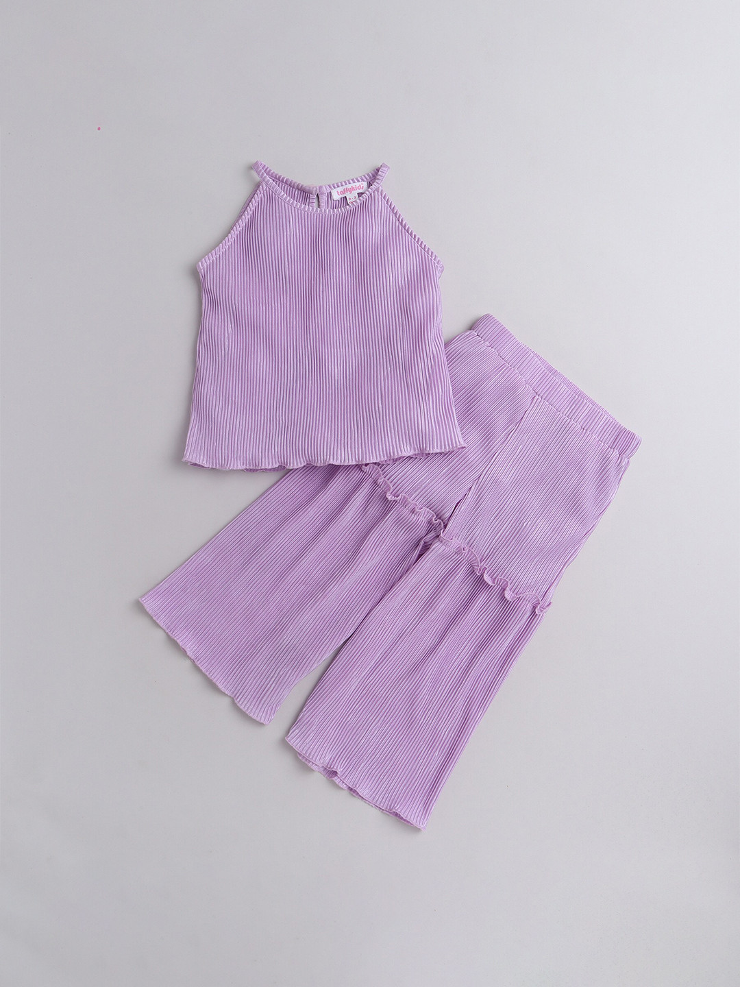 

taffykids Girls Pleated Top With Sharara, Purple