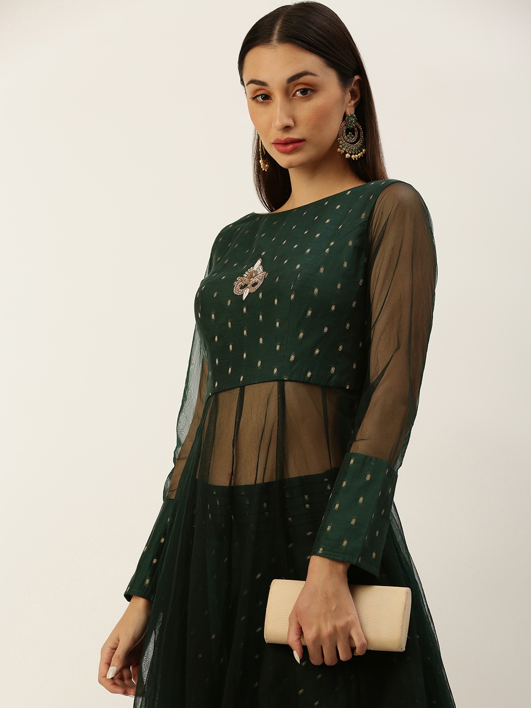 

Ethnovog Jacquard Co-Ords, Green