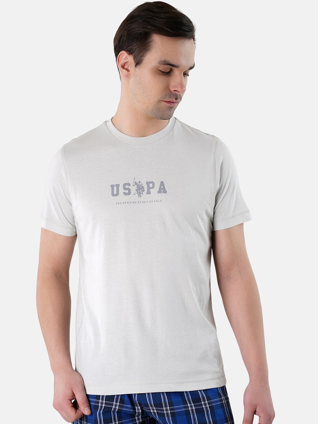 U.S. Polo Assn. Printed Lounge T-shirts, Grey