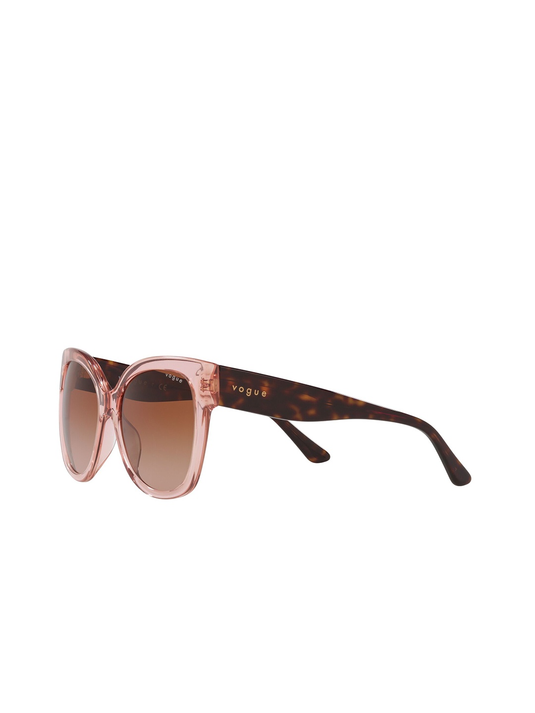 

VOGUE EYEWEAR Women Gradient Brown Lens Pillow Sunglasses - 0VO5338S28281354, Pink