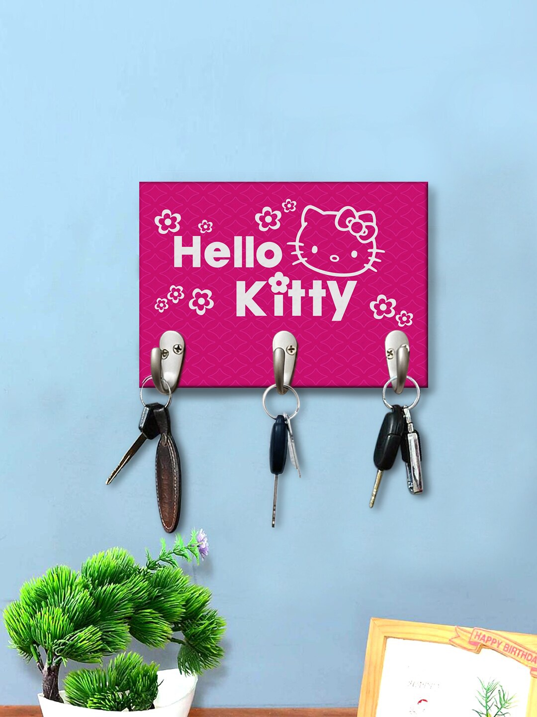 

999Store Pink Hello Kitty Printed Key Holders