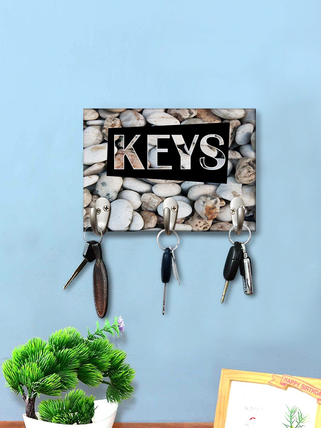 

999Store Brown Stone Key Holder
