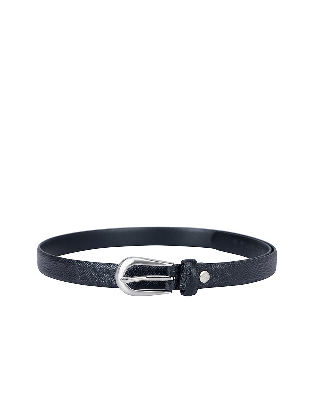 

Da Milano Women Textured Leather Belt, Black