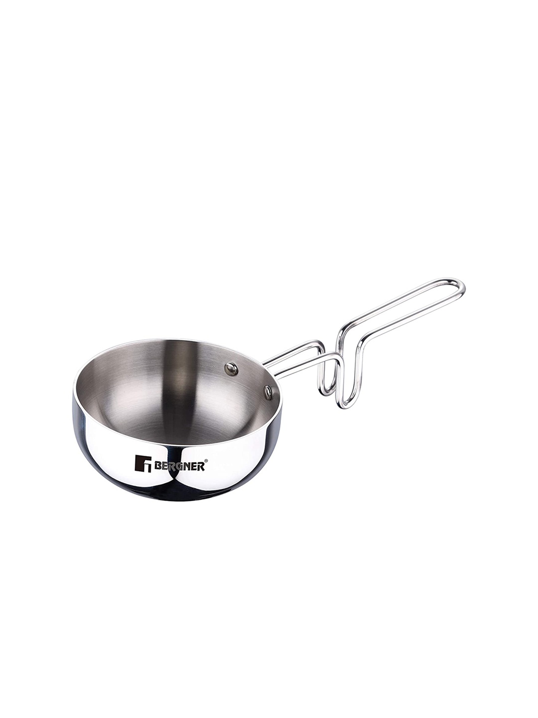 

Bergner Argent TriPly 12 cm Induction Bottom & Gas Stove Ready Tadka Pan (0.5 L capacity), Steel