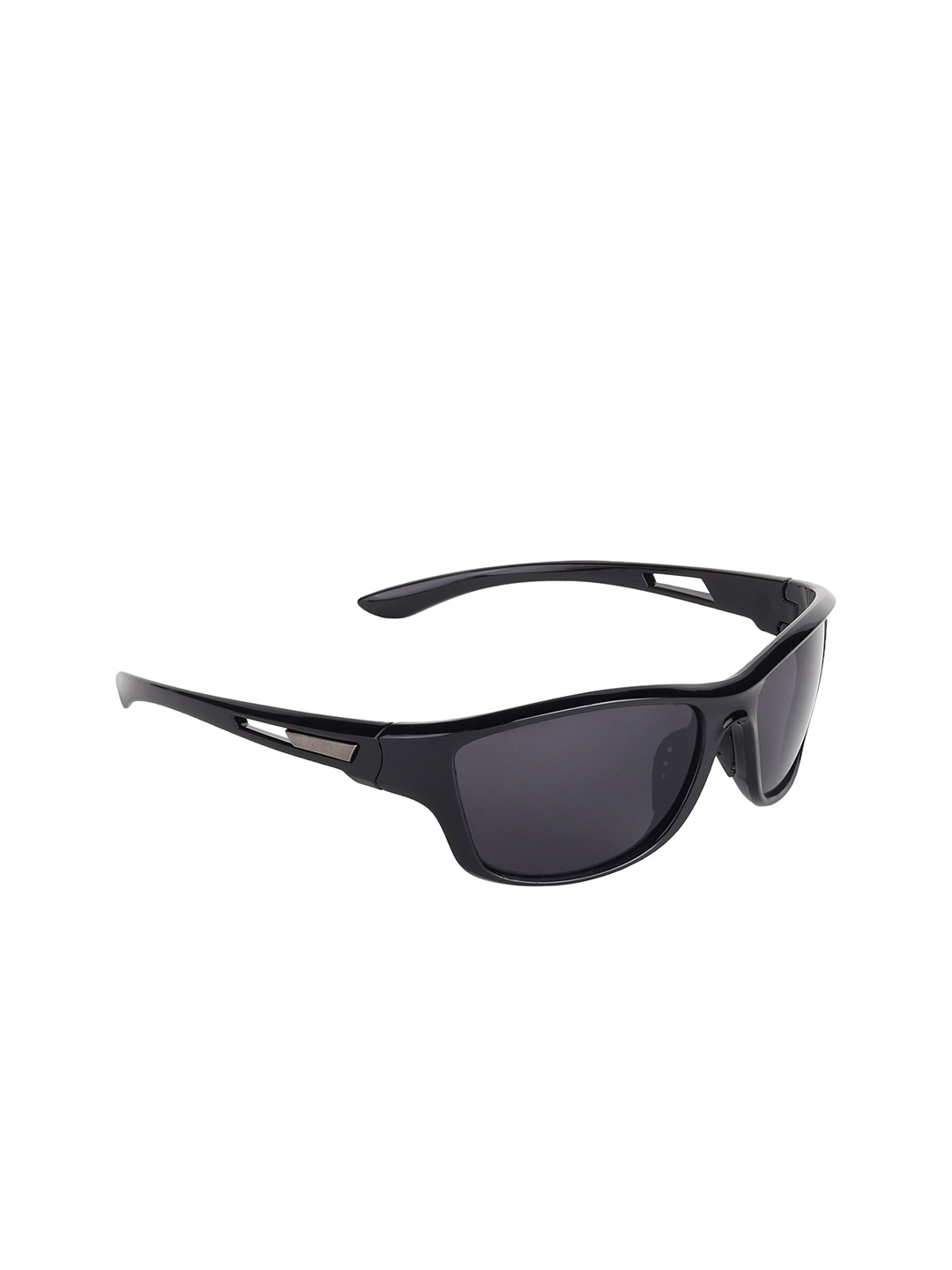 

CRIBA Full Rim Sports Sunglasses with UV Protected Lens VCR_N-SPRTS_BLK, Black