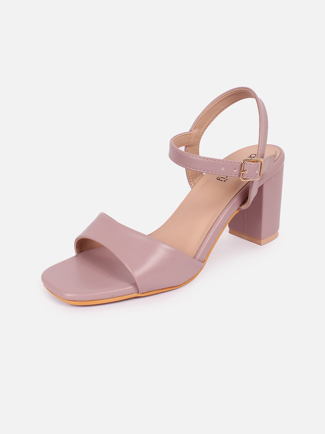 

DressBerry Open Toe Block Heels, Nude