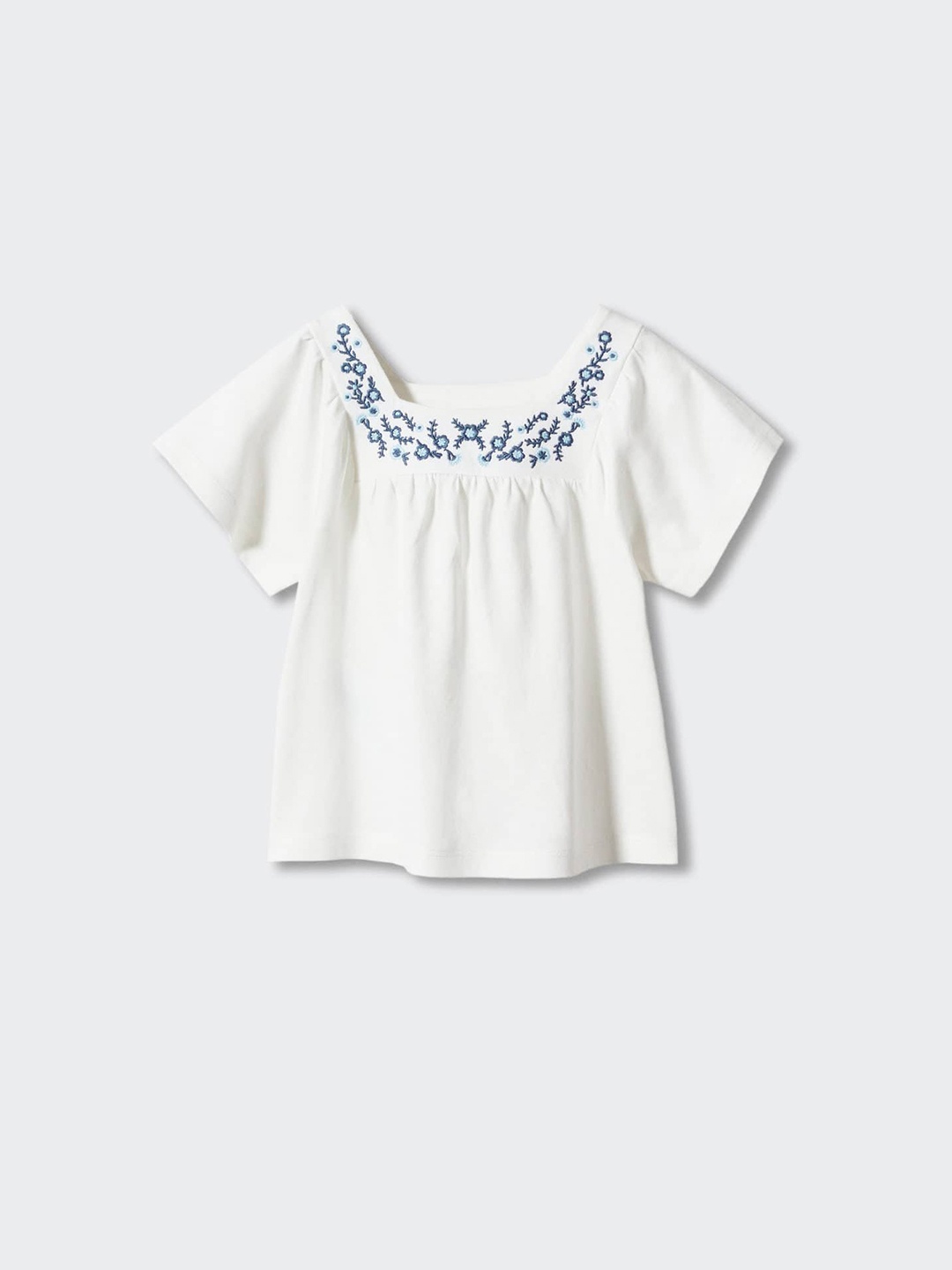 

Mango Kids Girls Embroidered Top, White