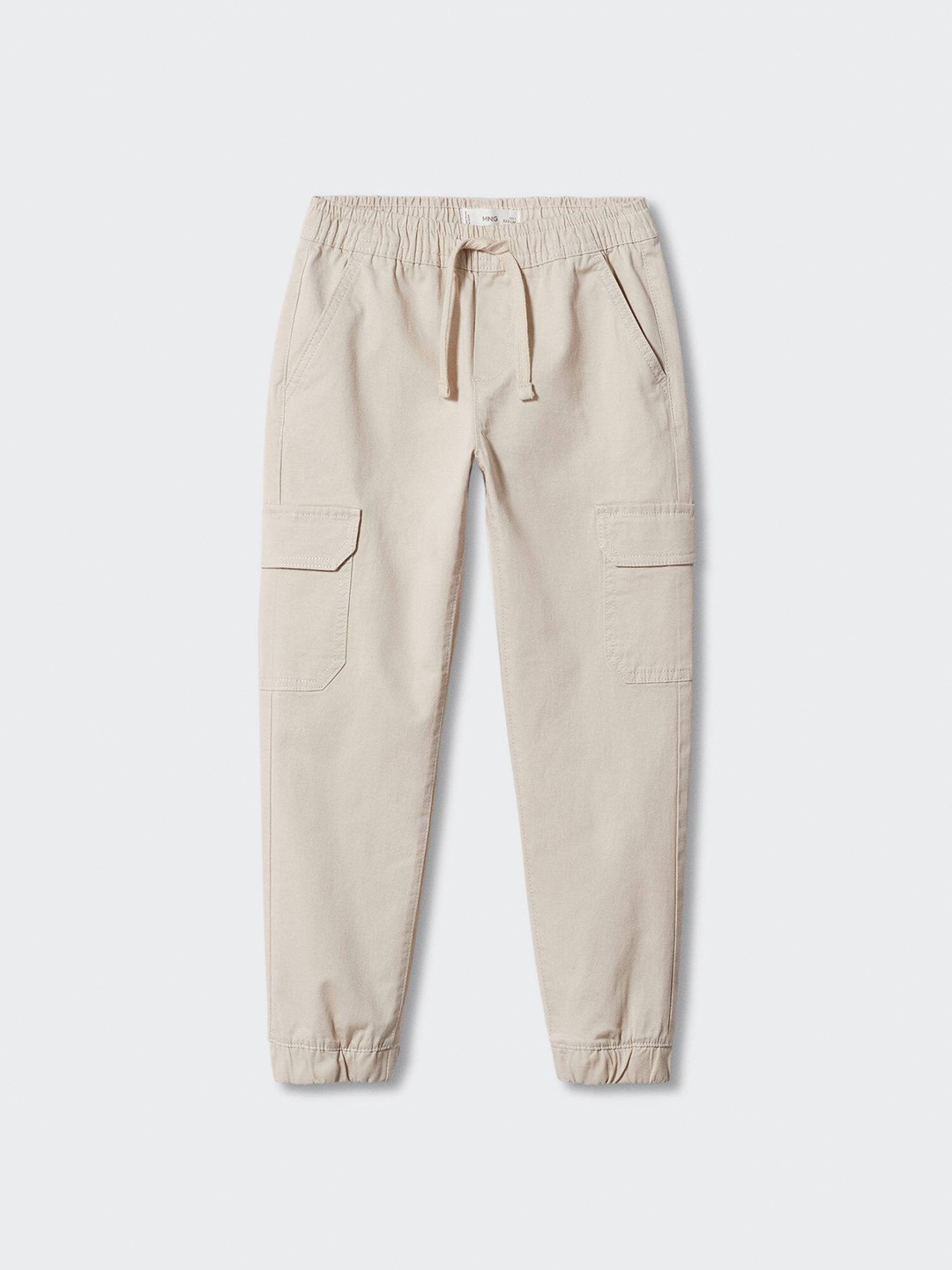 

Mango Kids Boys Stretchable Joggers, Beige
