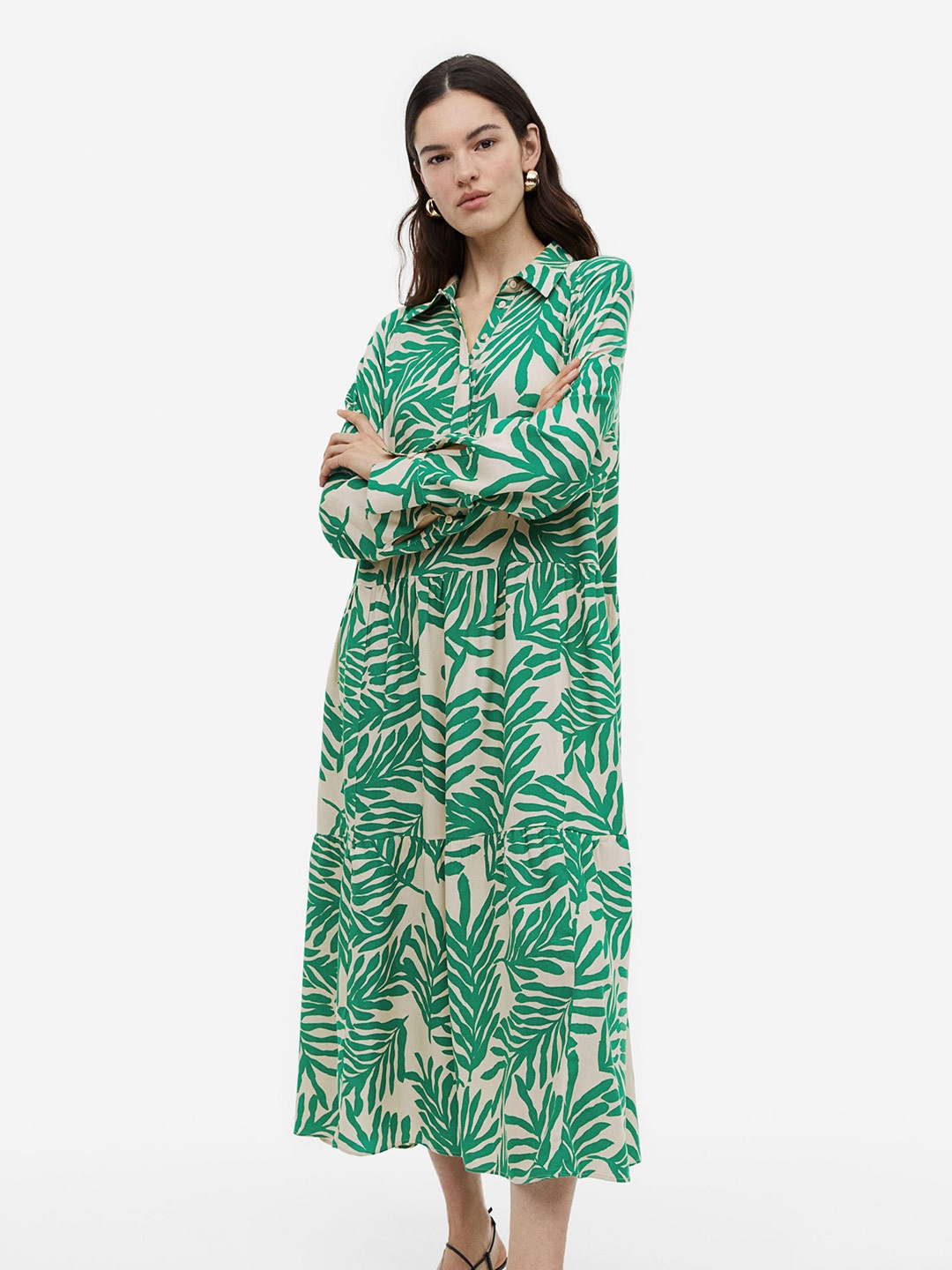 

H&M Shirt Dress, Green