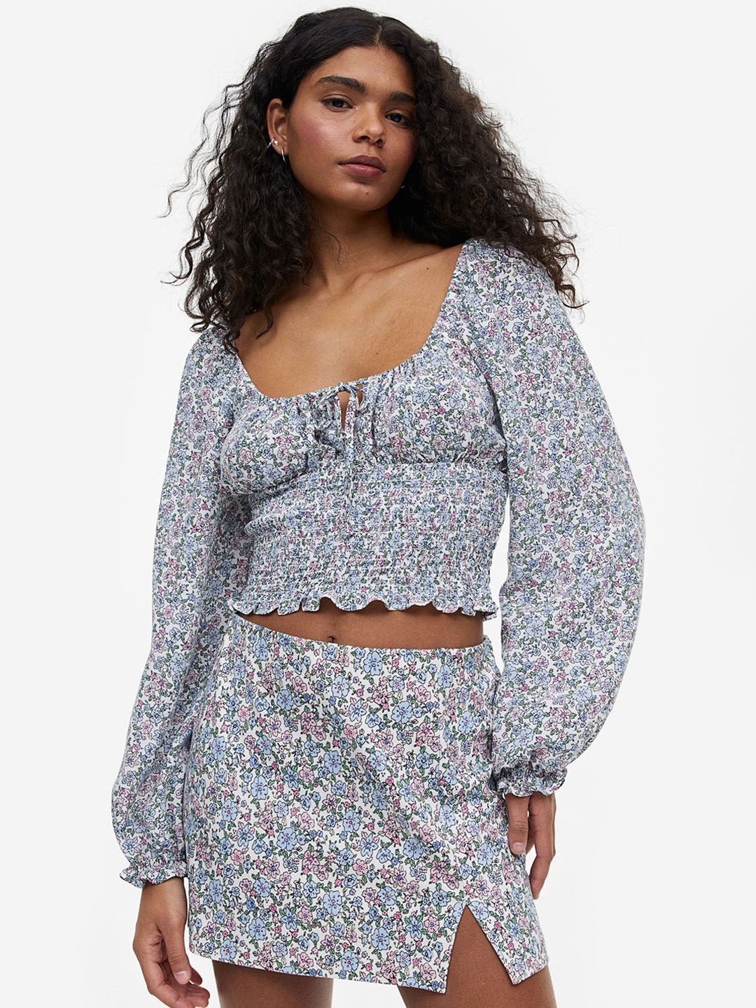 

H&M Short Skirt, White