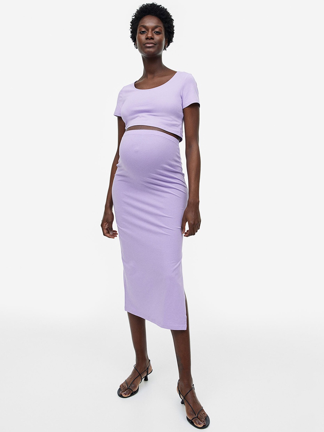 

H&M MAMA 2-Piece Top & Skirt Set, Purple